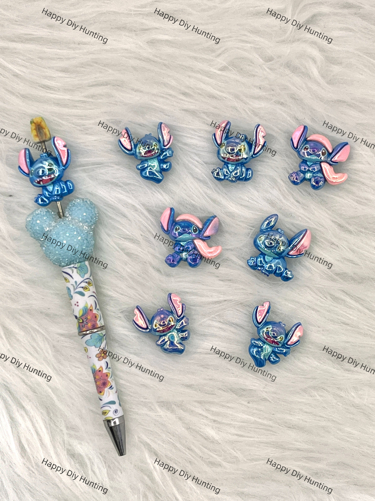 Beadable Sttich Acrylic Beads DIY Charms