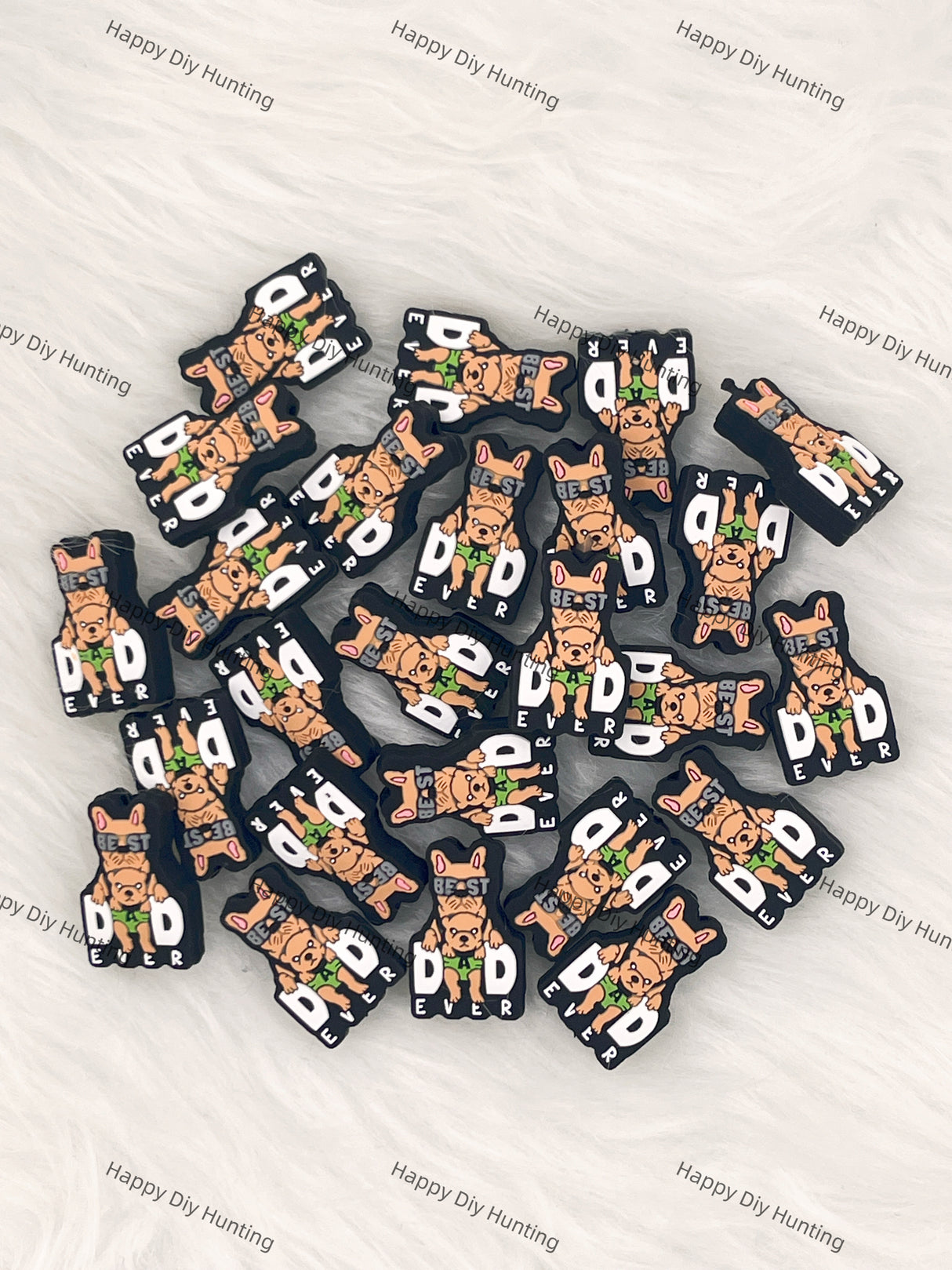 Best Dad Ever Silicone Focal Beads Wholesale, silicone focal beads for pens