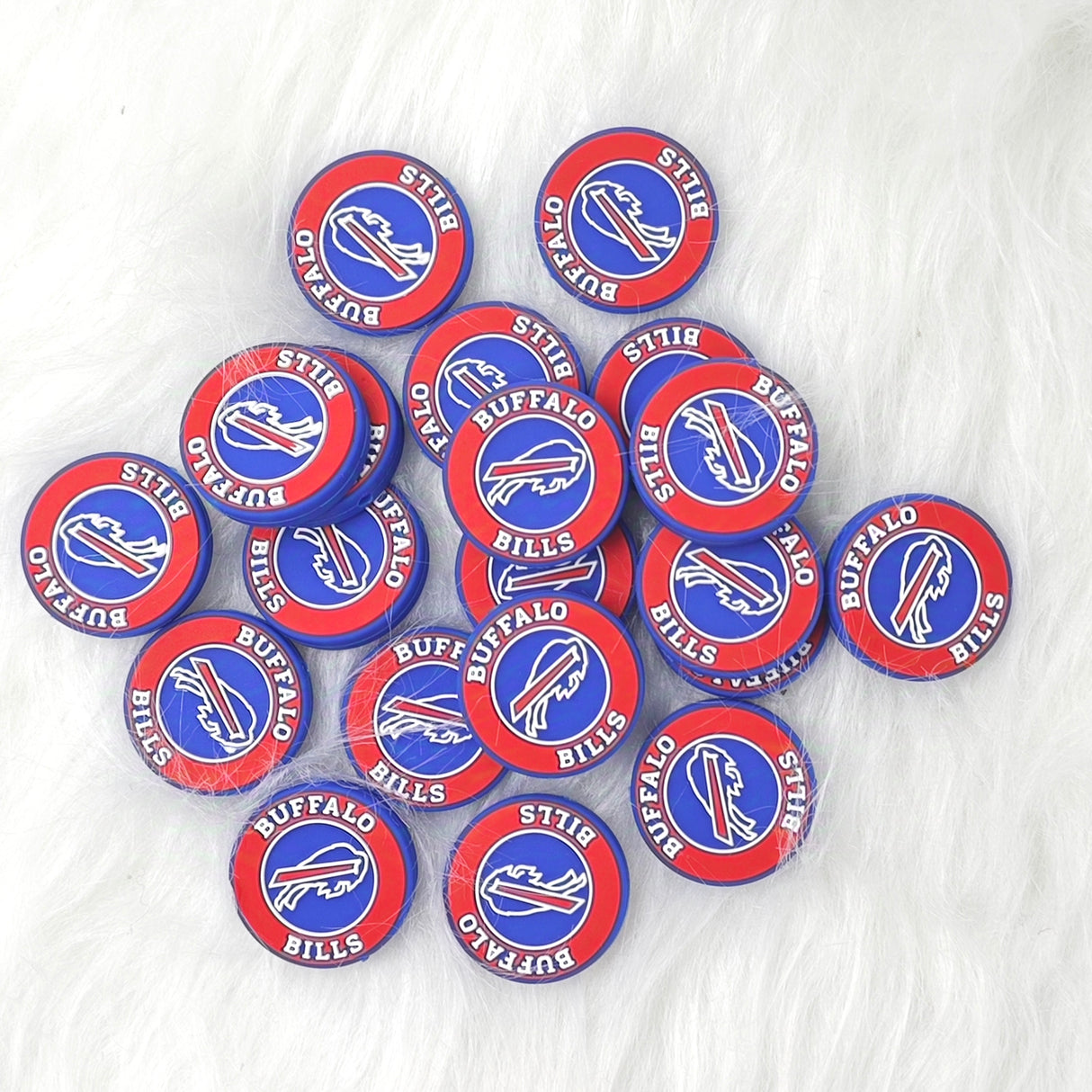 Silicon focal beads, sports beads