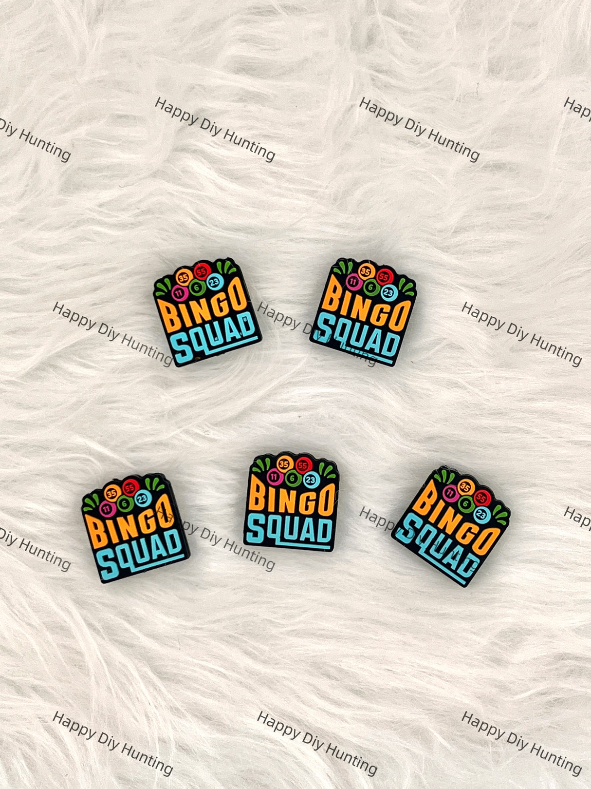 Bingo Squad Silicone Focal Bead