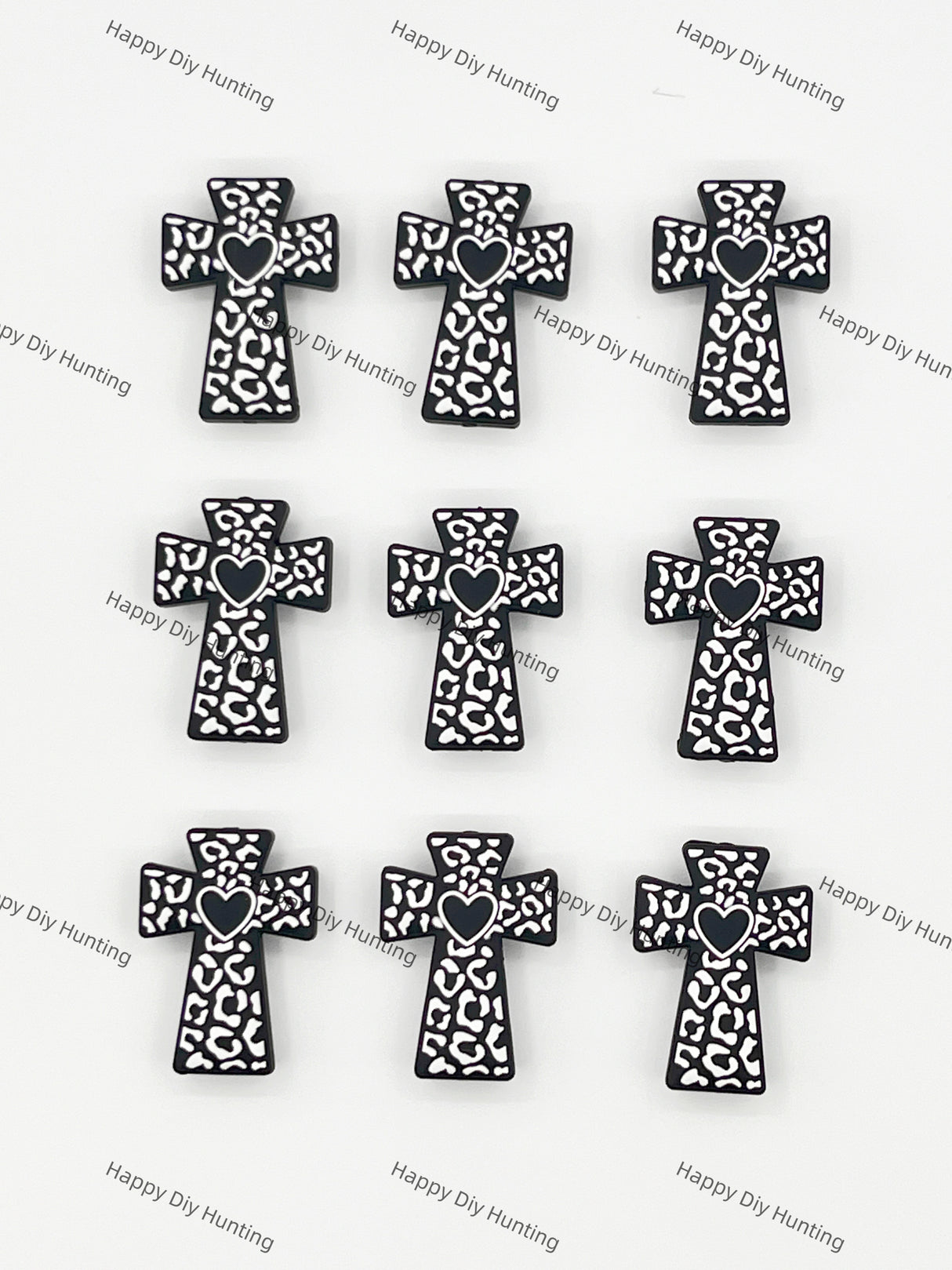 Black Cross Silicone Focal Beads Wholesale, silicone focal beads for pens