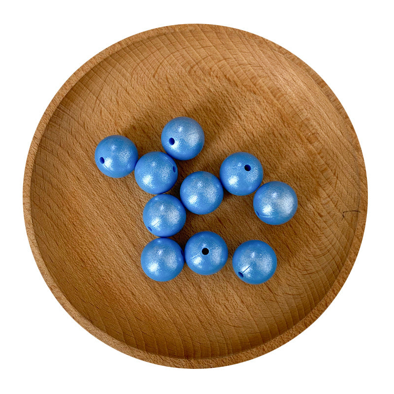 15mm Shinny Opal Solid Color Silicone Beads 15mm