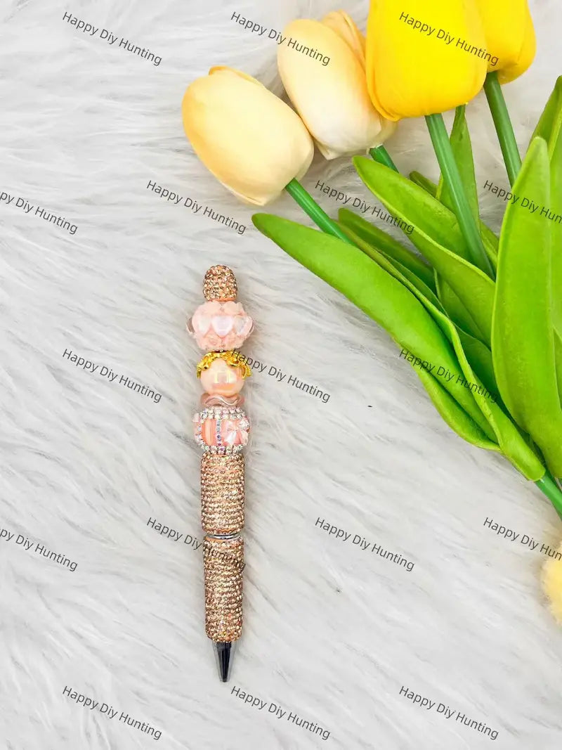 Bow Shape Bead Caps Combined with 16mm Beads for Jewelry Making
