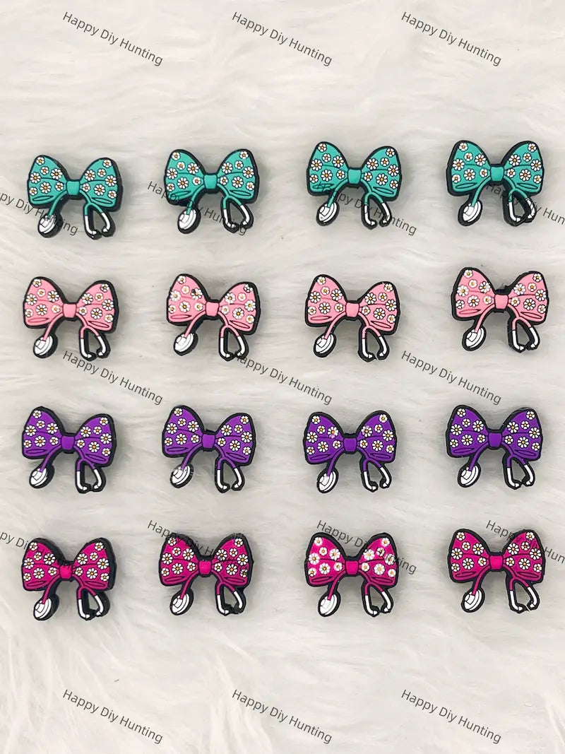 Bowknot Flower Medical Silicone Focal Beads Wholesale for Pen DIY