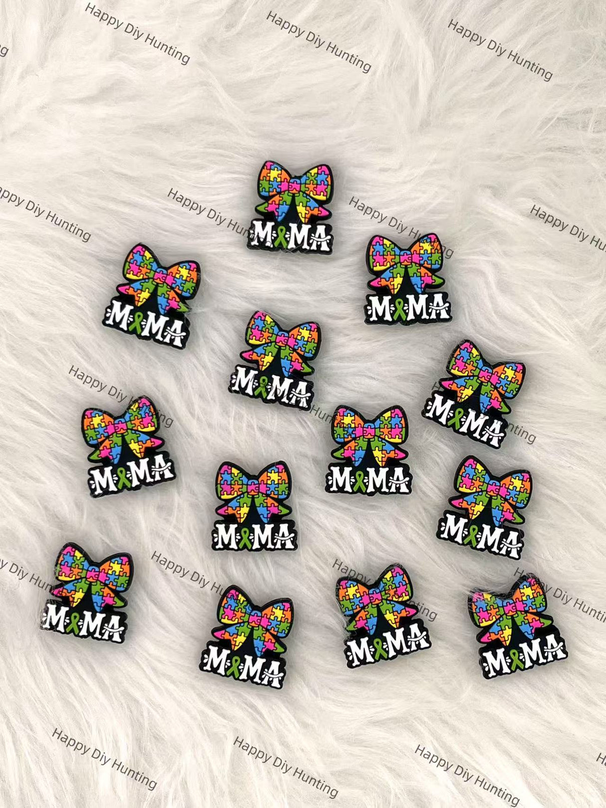 Bowtie Mom Silicone Focal Beads