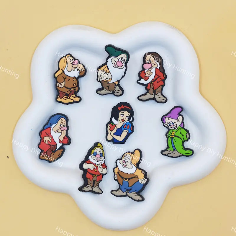 Princess Snowwhite dwarf silicone focal beads craft supplies