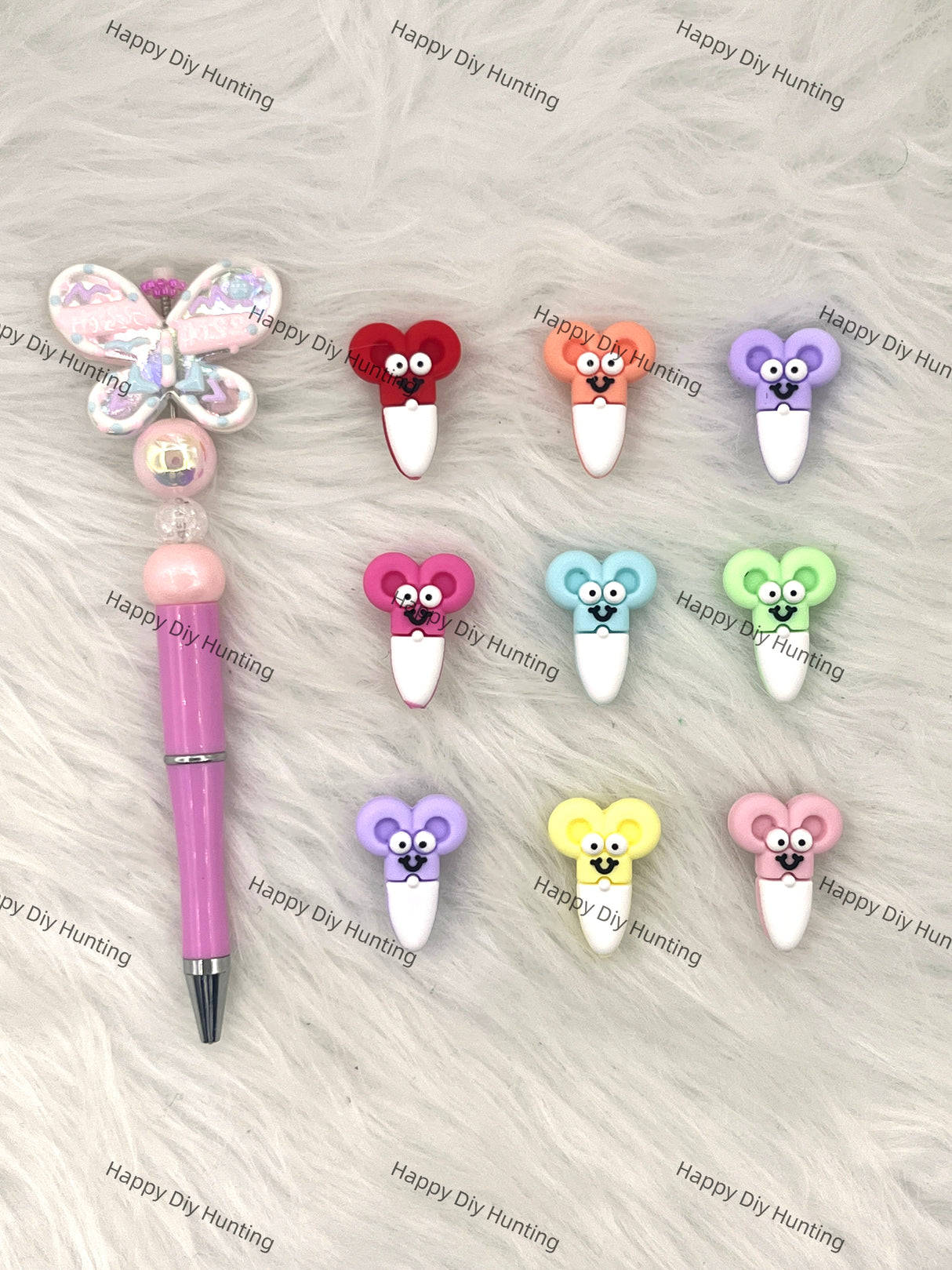 Cartoon Scissors Silicone Focal Beads Wholesale, silicone focal beads for pens