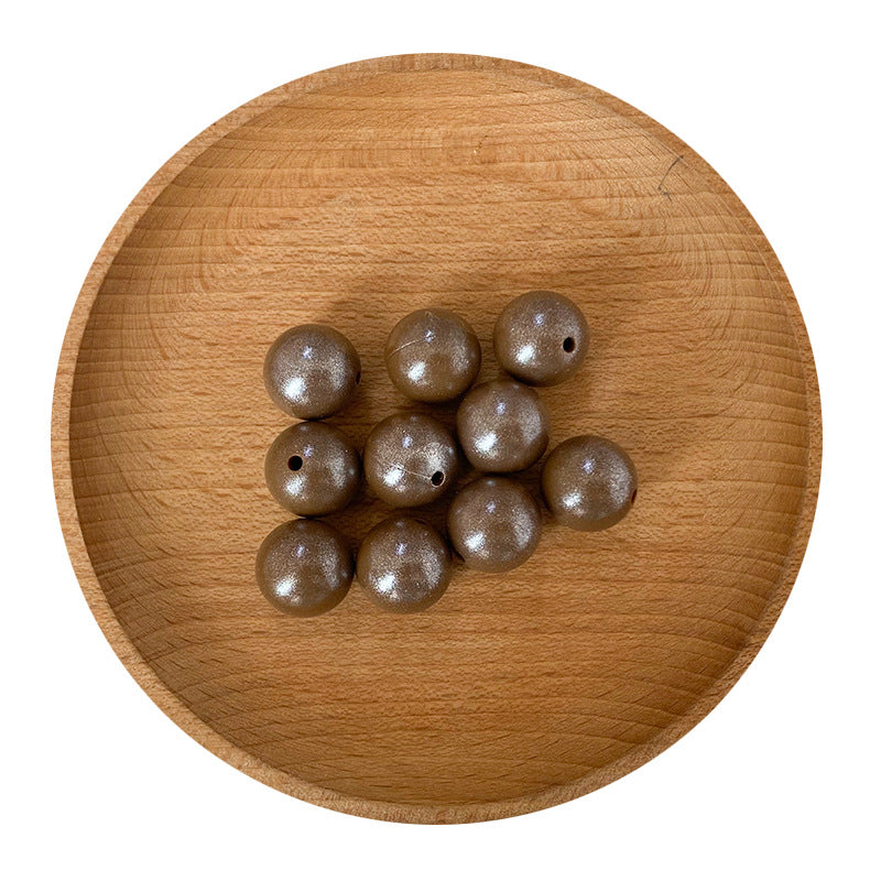 15mm Shinny Opal Solid Color Silicone Beads 15mm