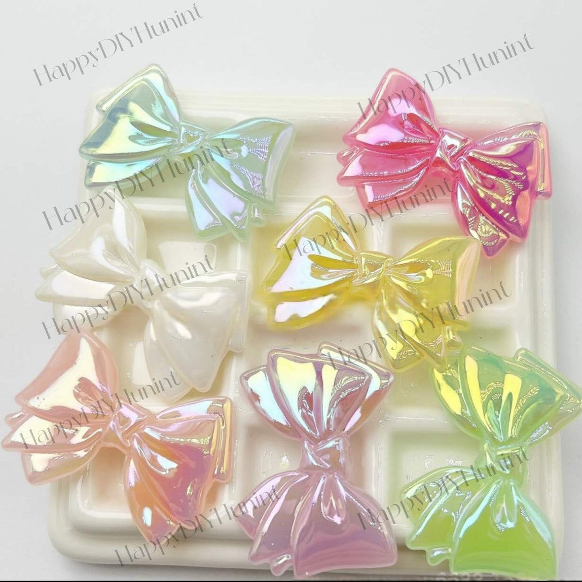 Coloful Beadble Acrylic Bow Acrylic Beads