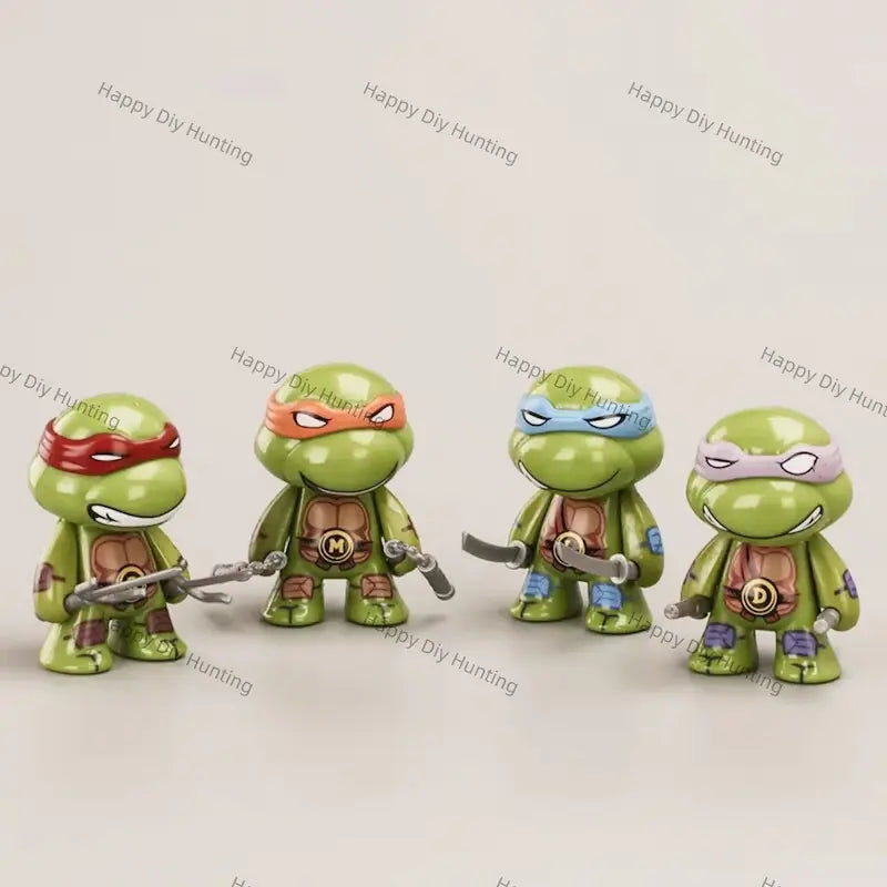 Cool Martial Arts Turtle Figurine Pen Topper for Stationery & Beadable Pen Decor