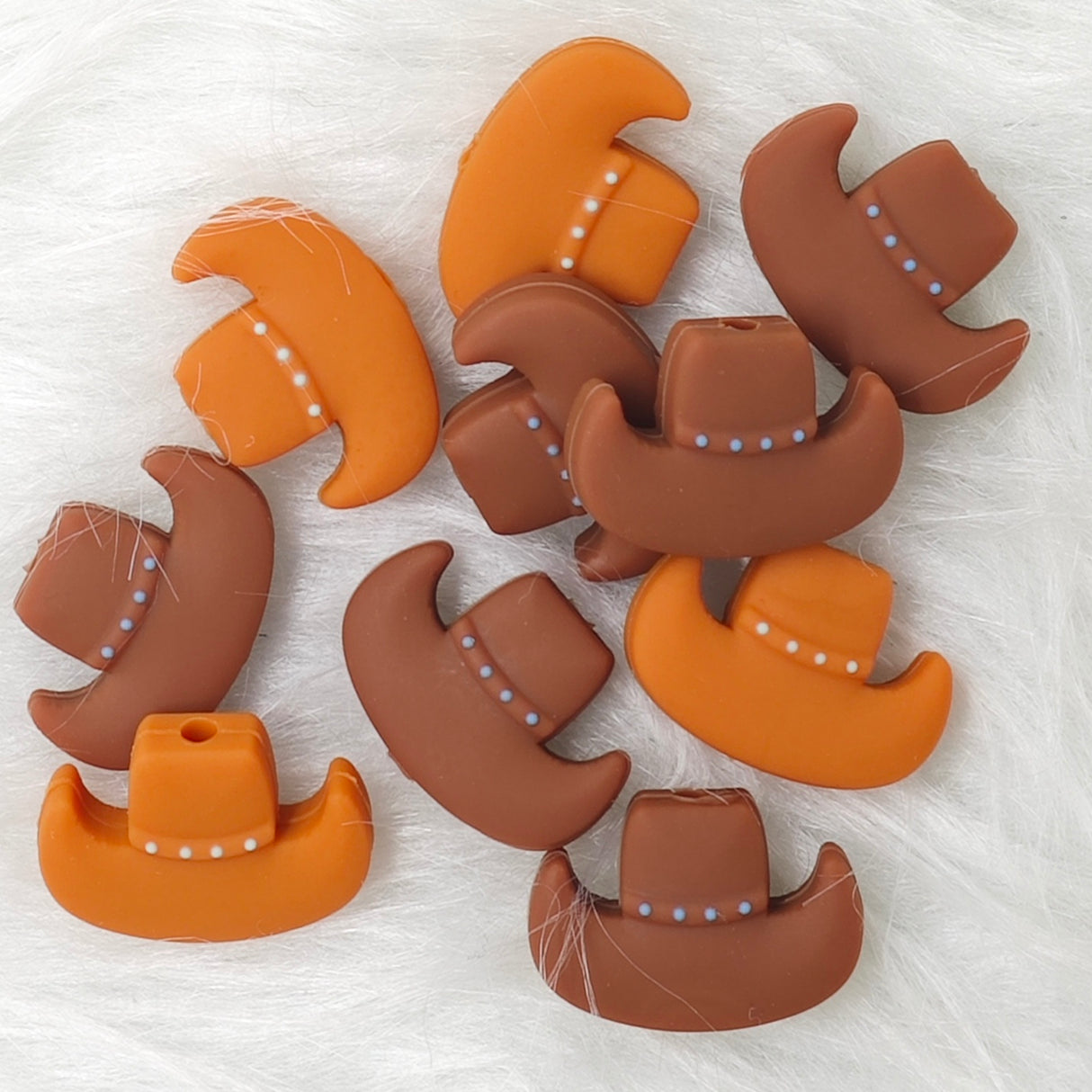Cowboy hat Silicone Focal Beads