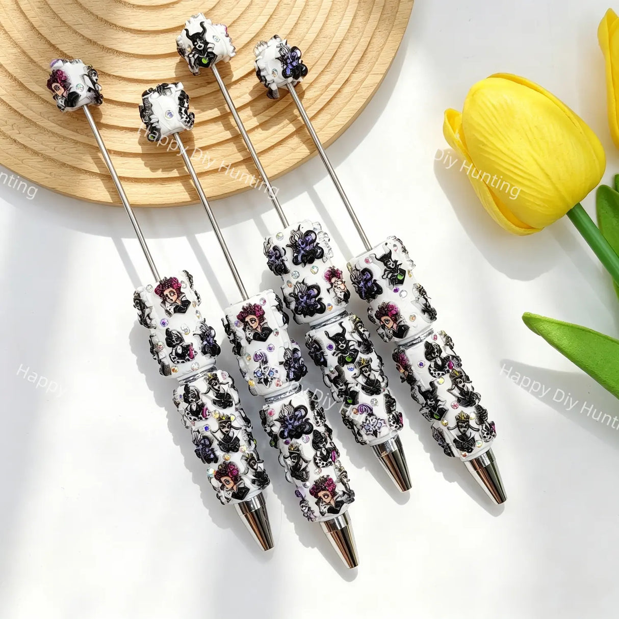 Cruella de Vil DIY Beadable Pens Wholesale, Beadable Pens Supplies