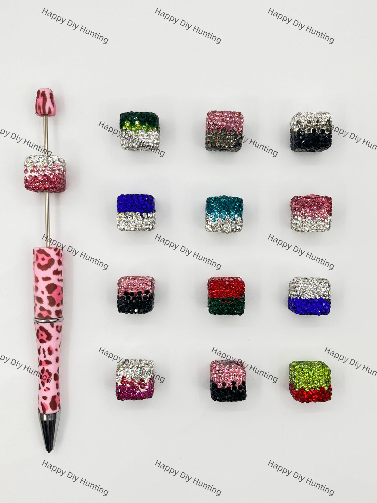Cube Rhinestone Beads