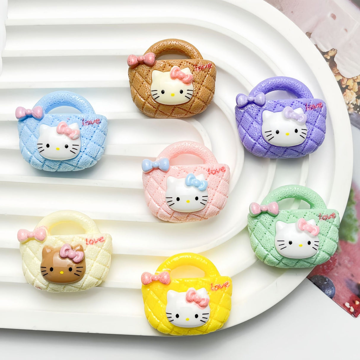 Cute HK Purse DIY Charm, Acrylic Beads