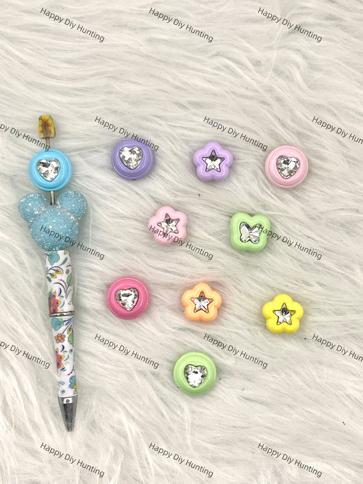 Cute Acrylic Rhinestone Beads