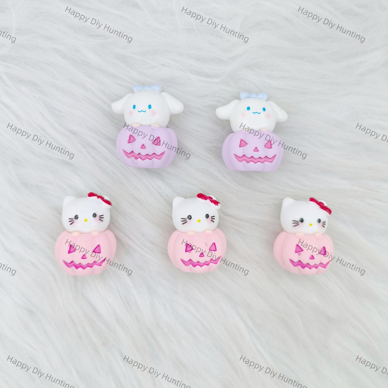 Cute Cinnamoroll And HK With Pumpkin Pen Topper
