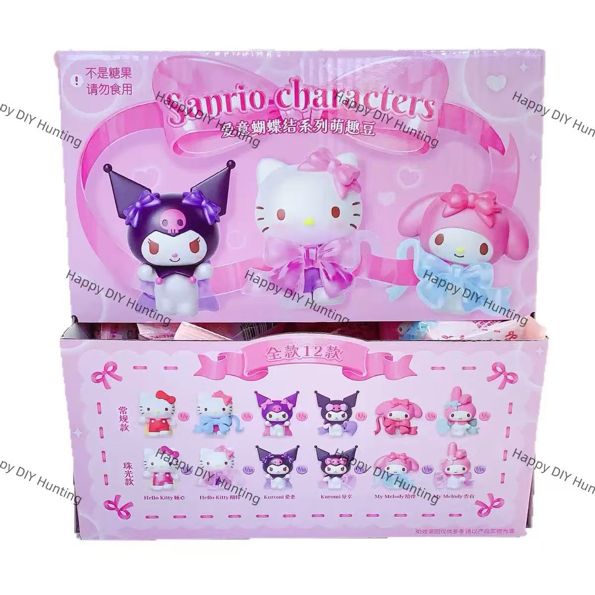 Cute Sansan Family with bows Pen topper(No Hole)