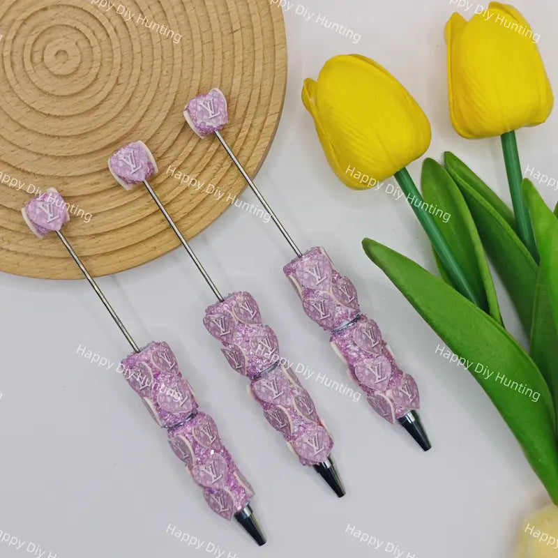 Fancy V*L Printed Pattern Beadable Pens Wholeasle,Beadable Pens Supplies