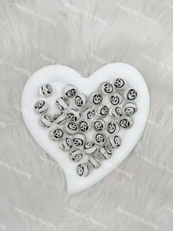 Dark Horror Mask Shaped Acrylic Beads for DIY Bead Accessories & Jewelry Craft