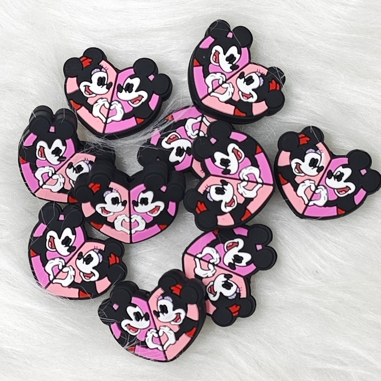Disni mouse love Silicone Focal Beads