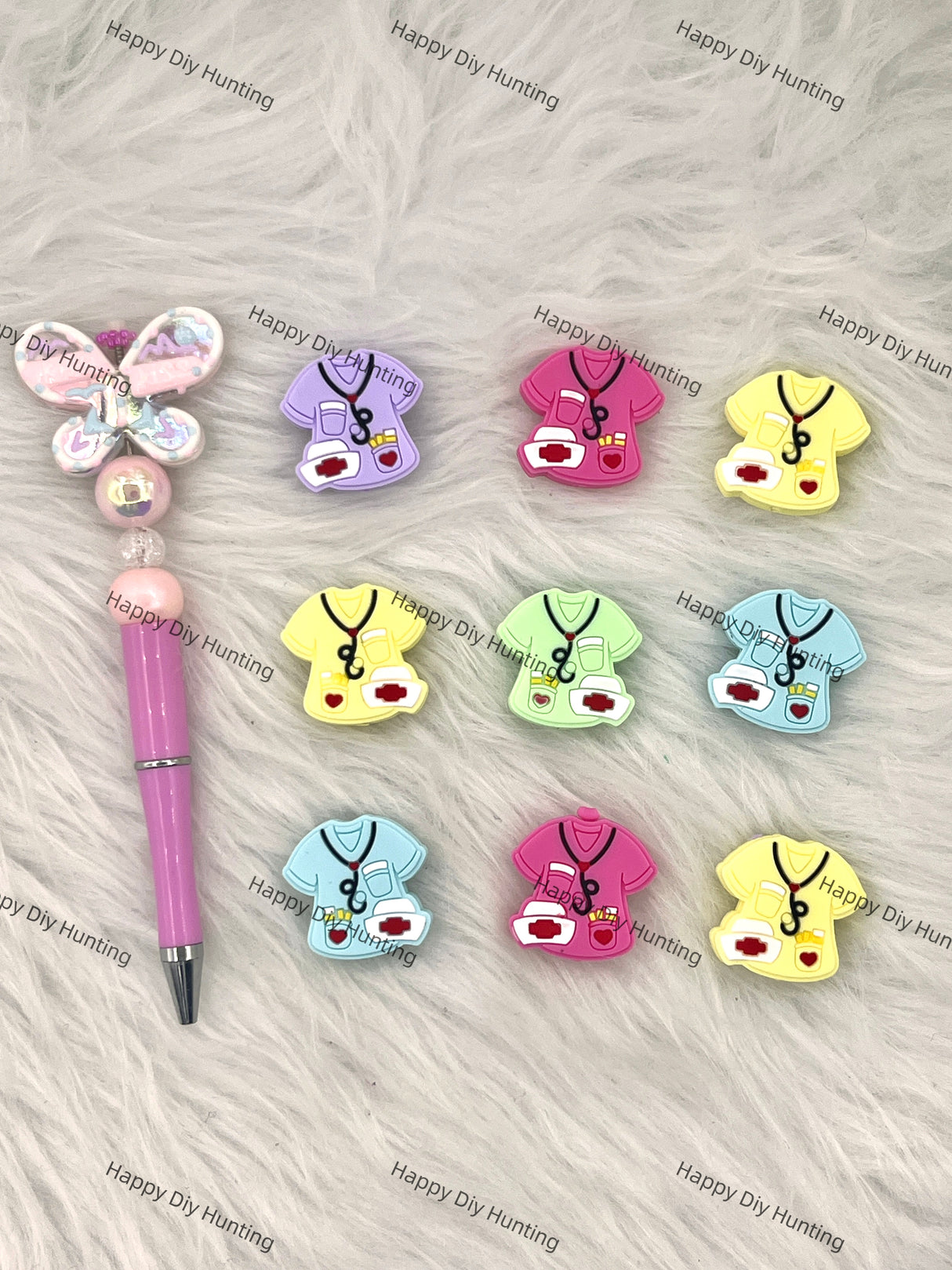 Doctor's Costume Silicone Focal Beads Wholesale, silicone focal beads for pens