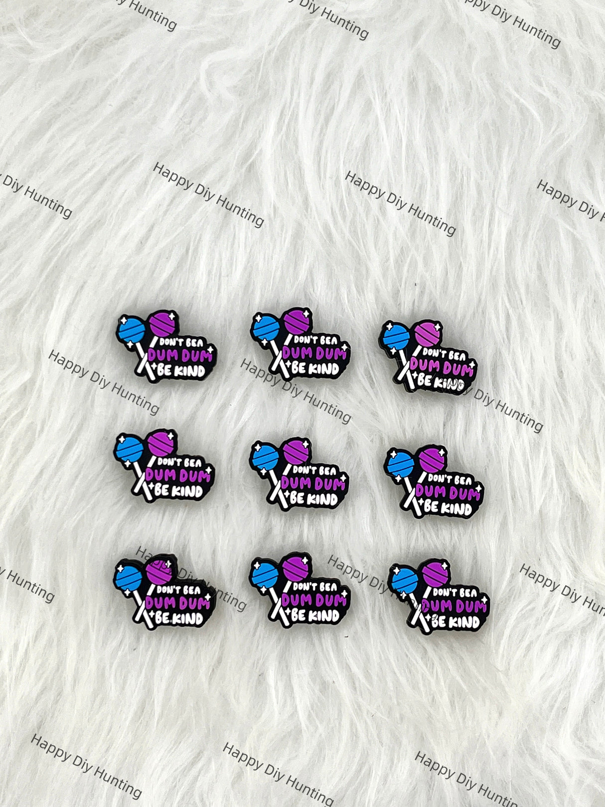 Don't Be Dum Dum Be Kind Silicone Focal Beads