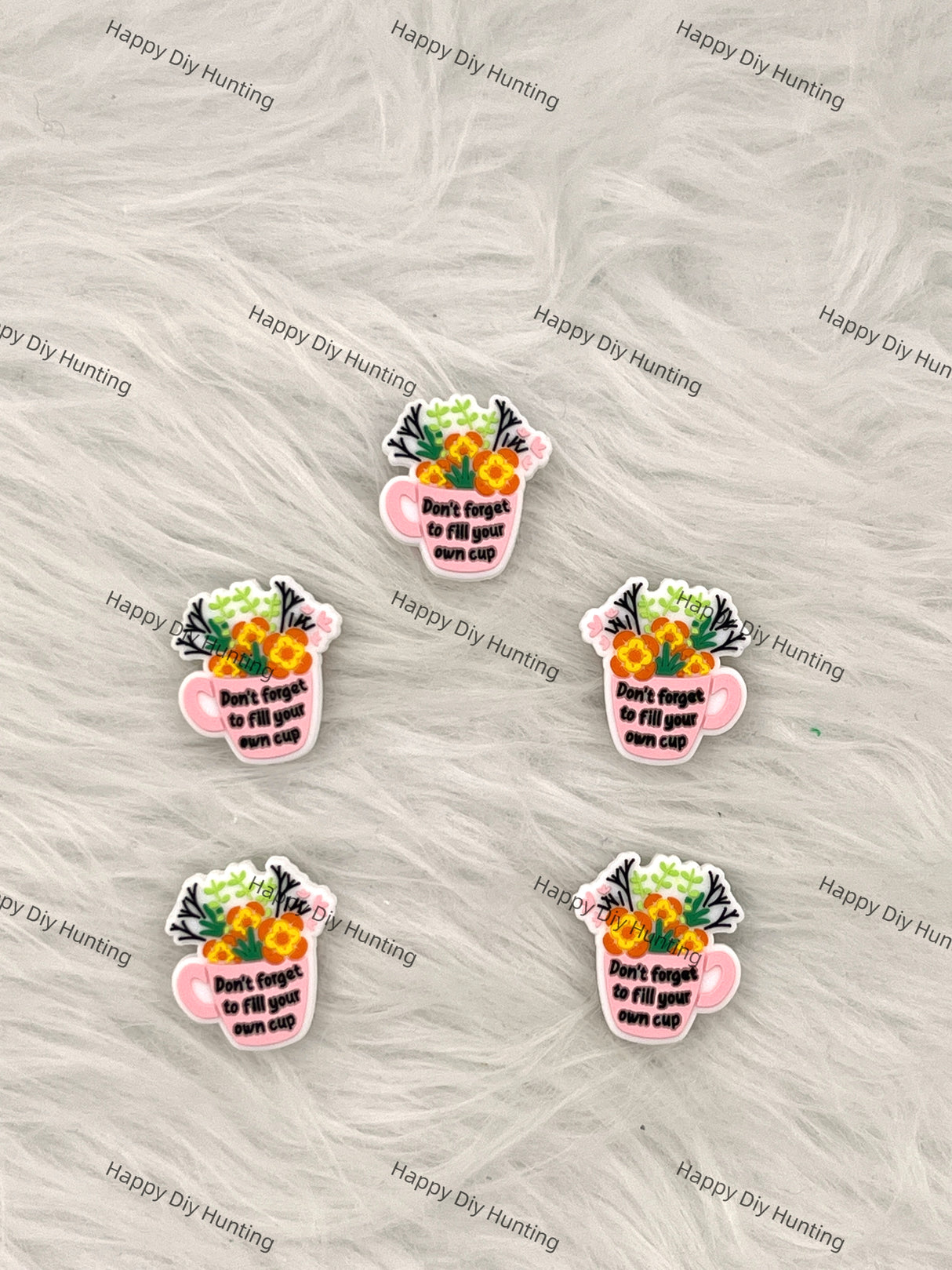 Don't Forget To Fill Your Own Cup Silicone Focal Beads Wholesale, Silicone focal beads for pens