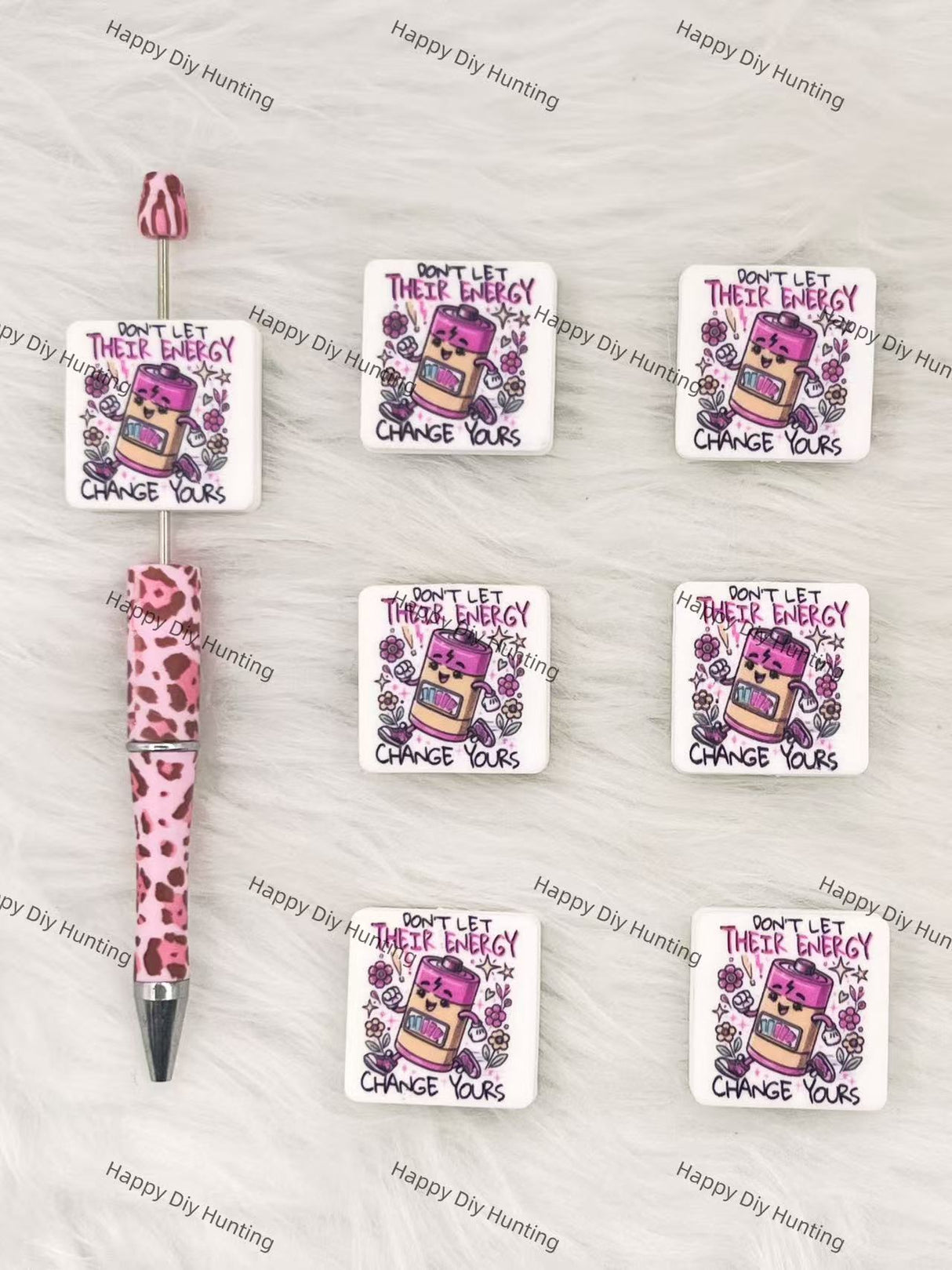 Don't Let Their Energy Change Yours Silicone Focal Beads Wholesale, silicone focal beads for pens