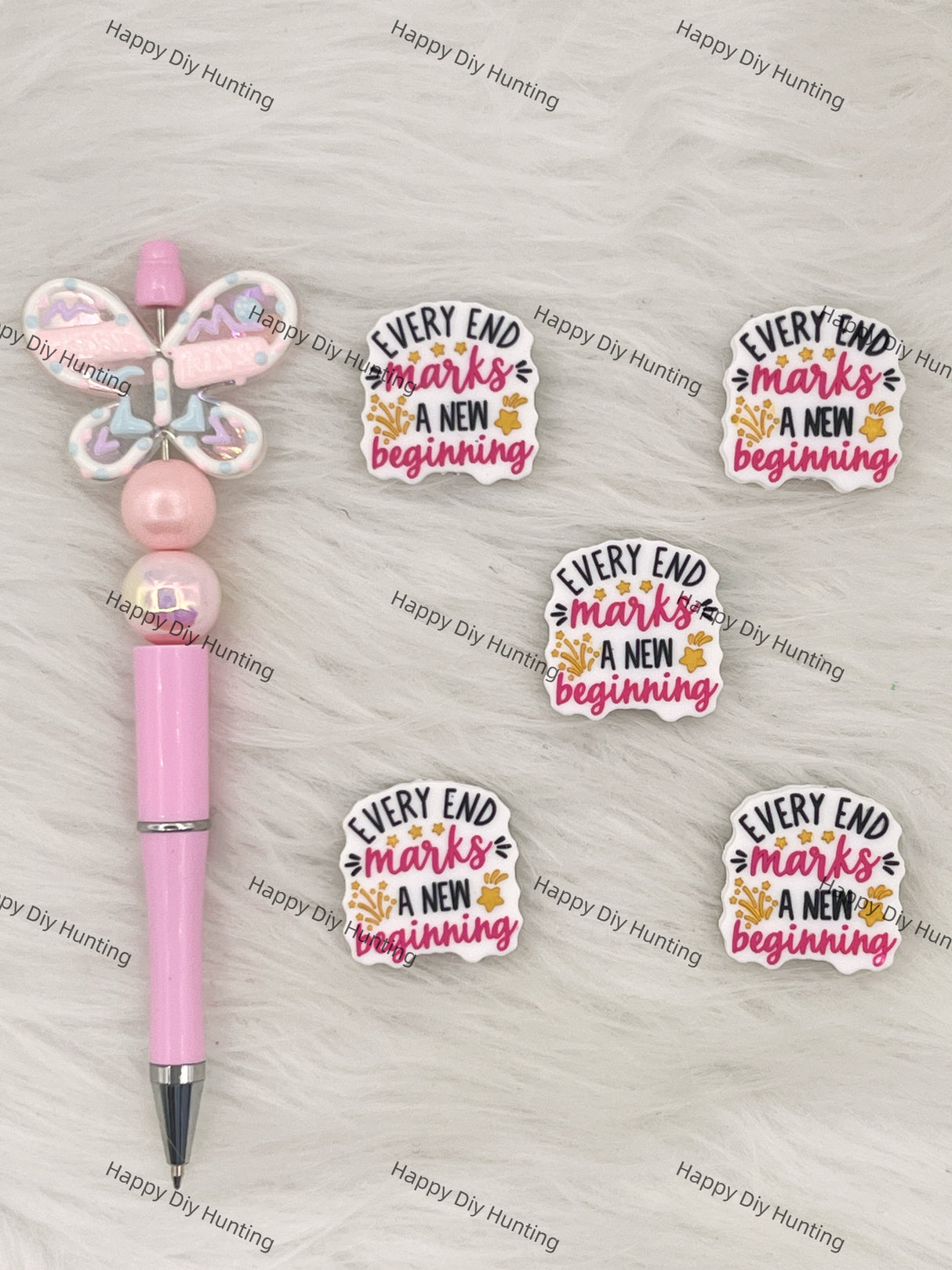 Eevry End Marks A New Beginning Silicone Focal Beads Wholesale, silicone focal beads for pens