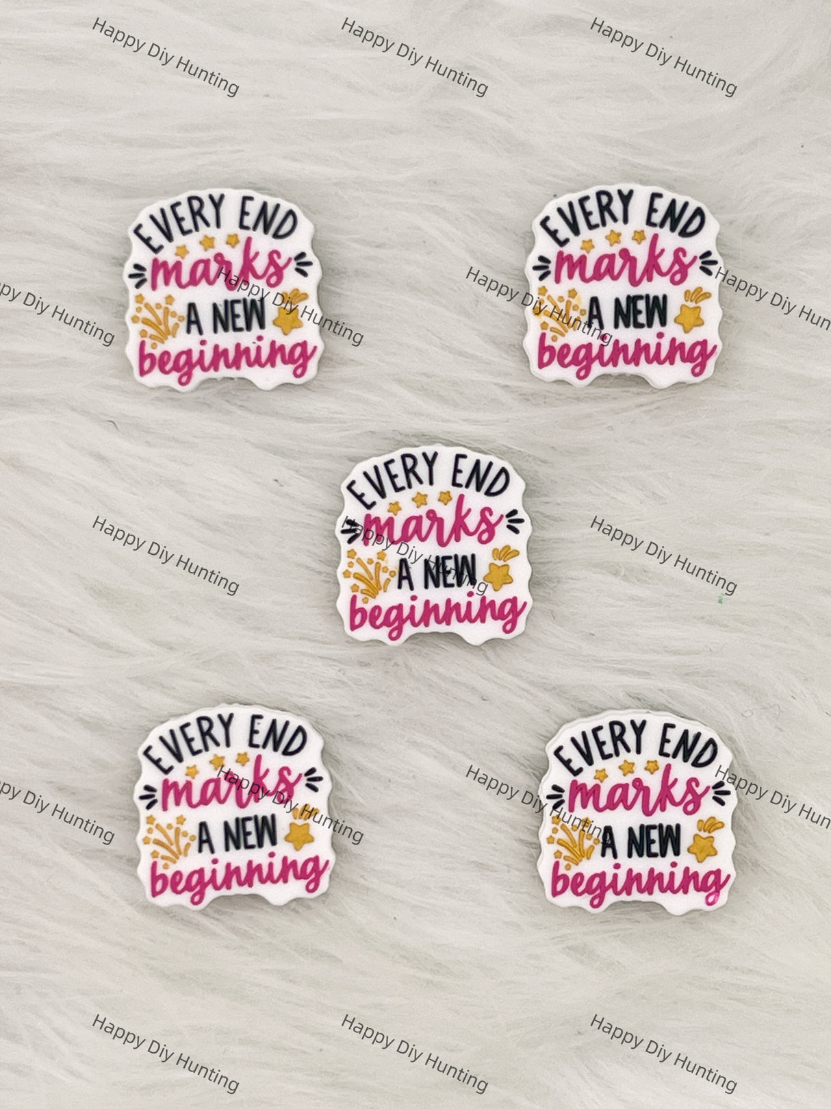 Eevry End Marks A New Beginning Silicone Focal Beads Wholesale, silicone focal beads for pens