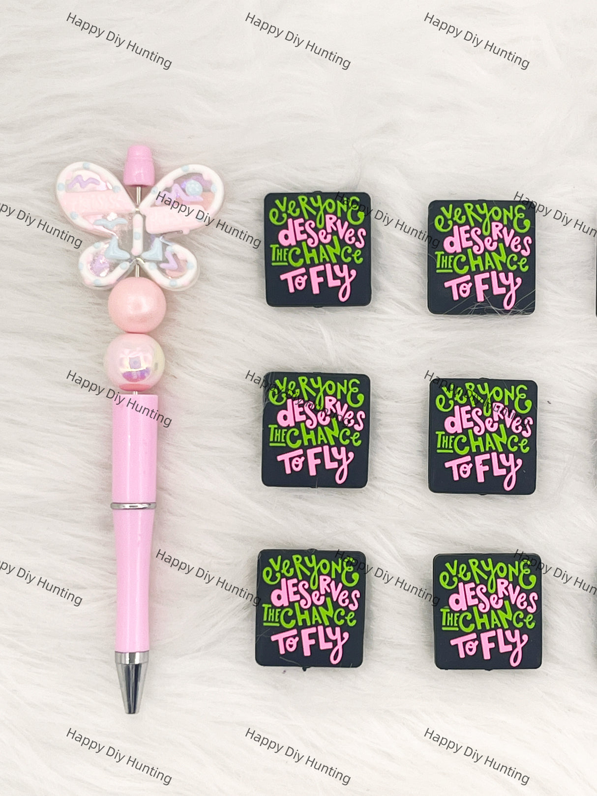 Everyone Deserves The Chance To Fly Silicone Focal Beads Wholesale, silicone focal beads for pens