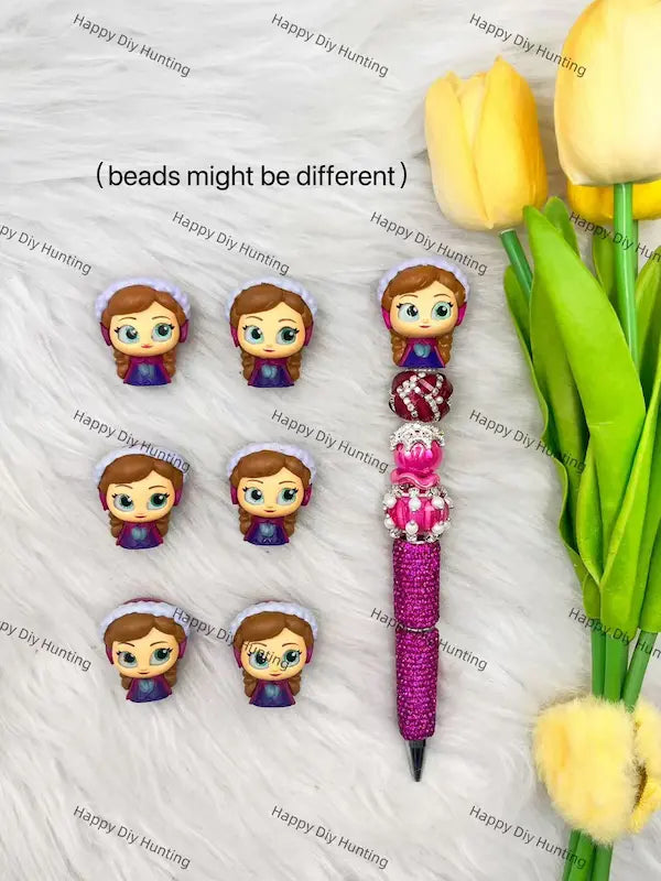 DIY Matching Combination of Mini Fairytale Pen Topper & Handmade Bead Accessories