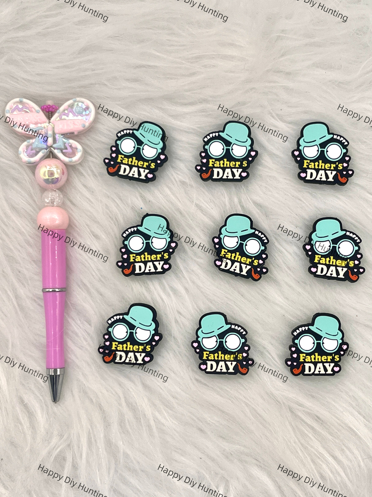 Father's Day Silicone Focal Beads Wholesale, silicone focal beads for pens