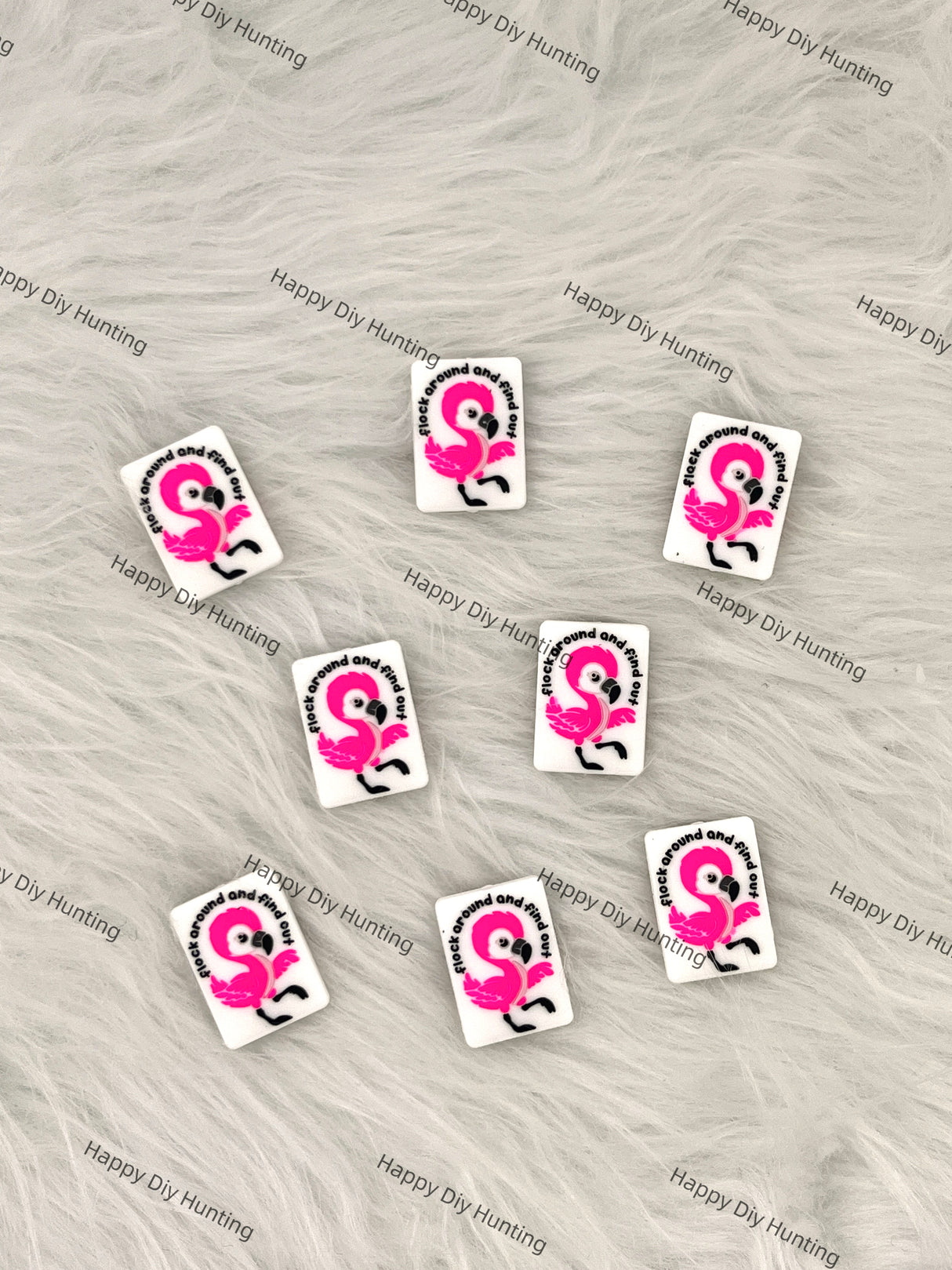 Flock around and find out Silicone Focal Beads