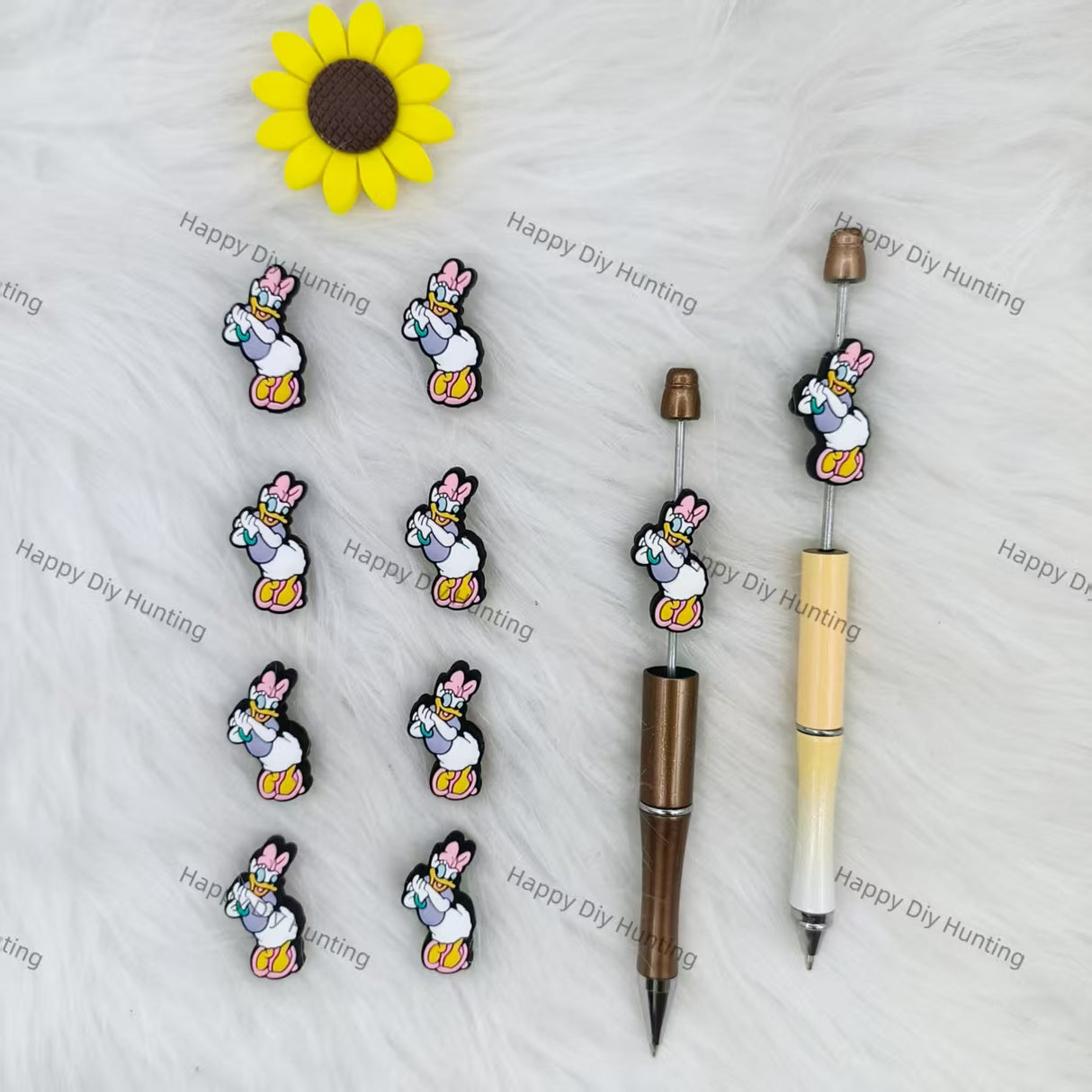 Girl Duck Silicone Focal Beads Wholesale, silicone focal beads for pens