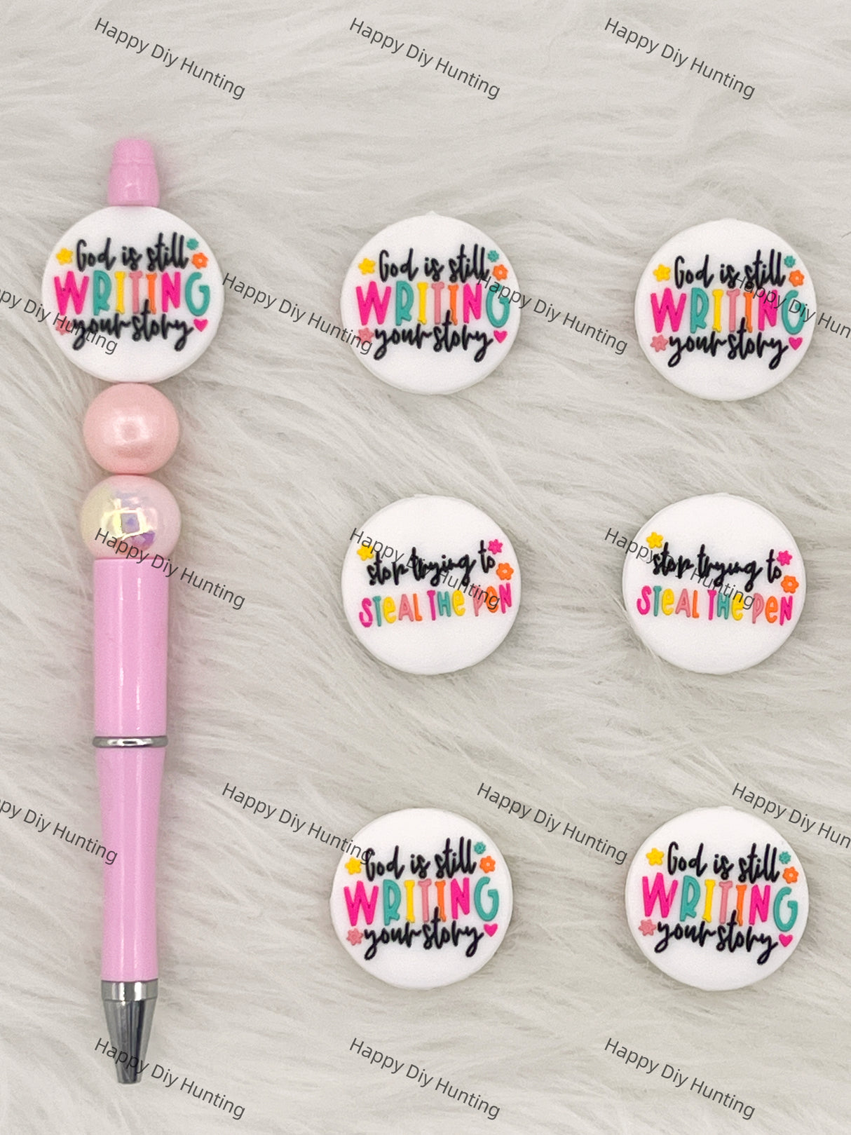 God Is Still Writing Your Story& Stop Trying To Steal The Pen Silicone Focal Beads Wholesale, silicone focal beads for pens