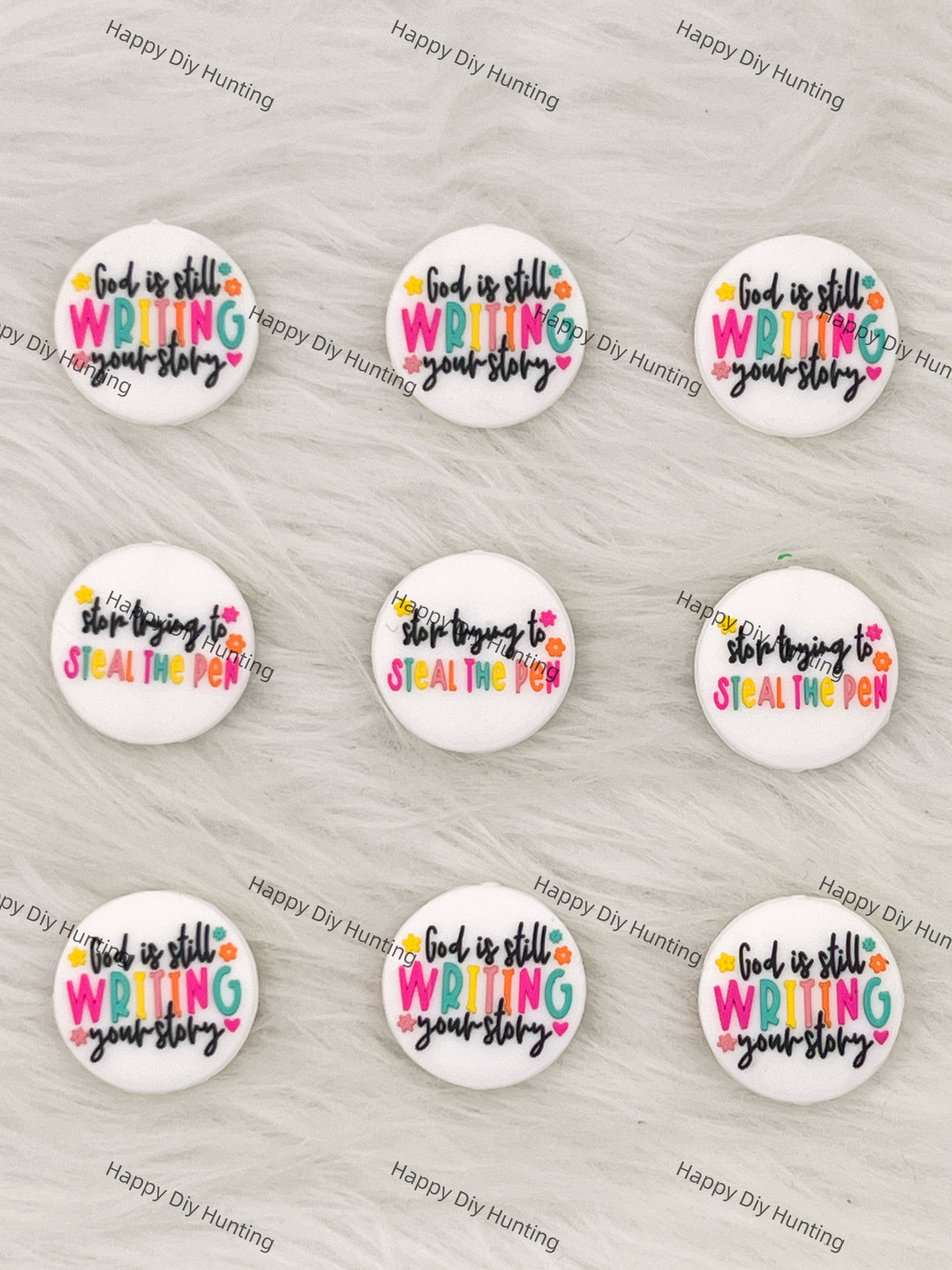 God Is Still Writing Your Story& Stop Trying To Steal The Pen Silicone Focal Beads Wholesale, silicone focal beads for pens