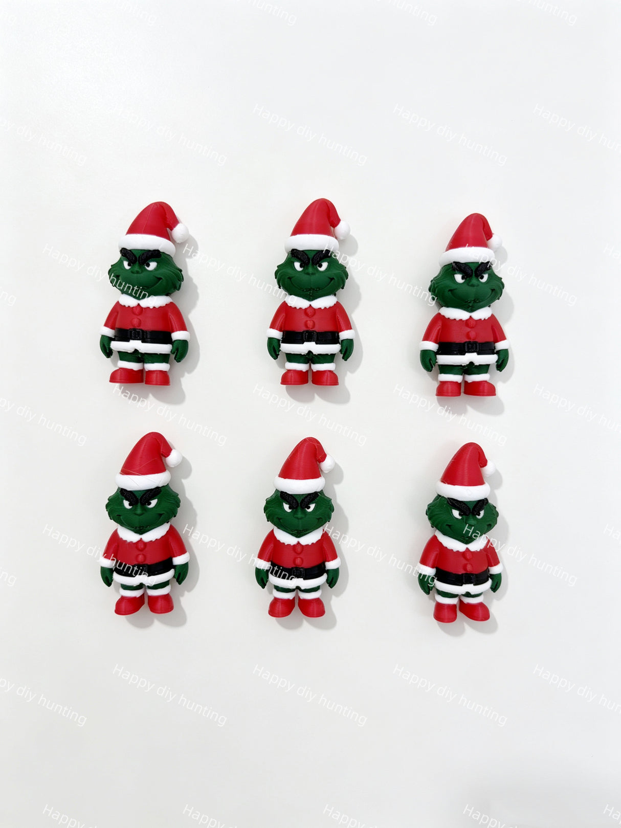 Grinch Green Christmas Monster 3D Pen Topper No Hole for DIY Beadable Pens Wholesale