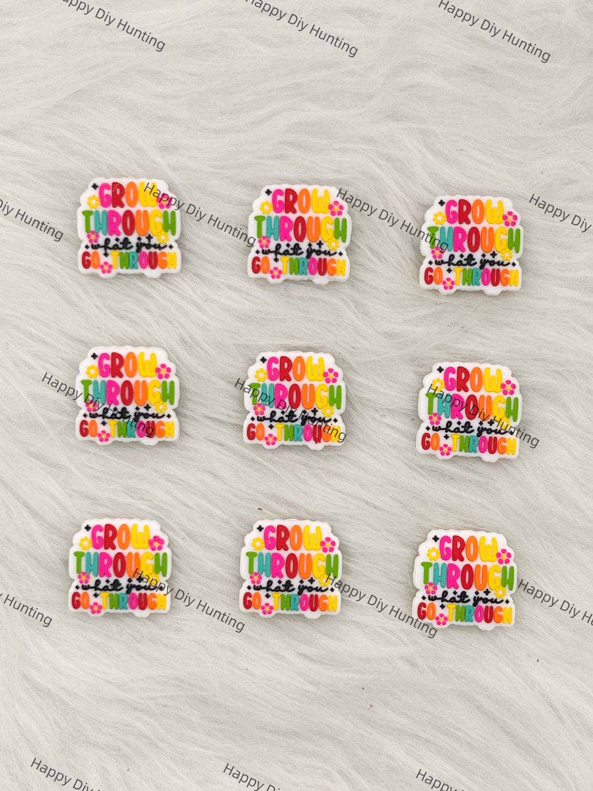 Grow Through What You Go Through Silicone Focal Beads Wholesale, silicone focal beads for pens