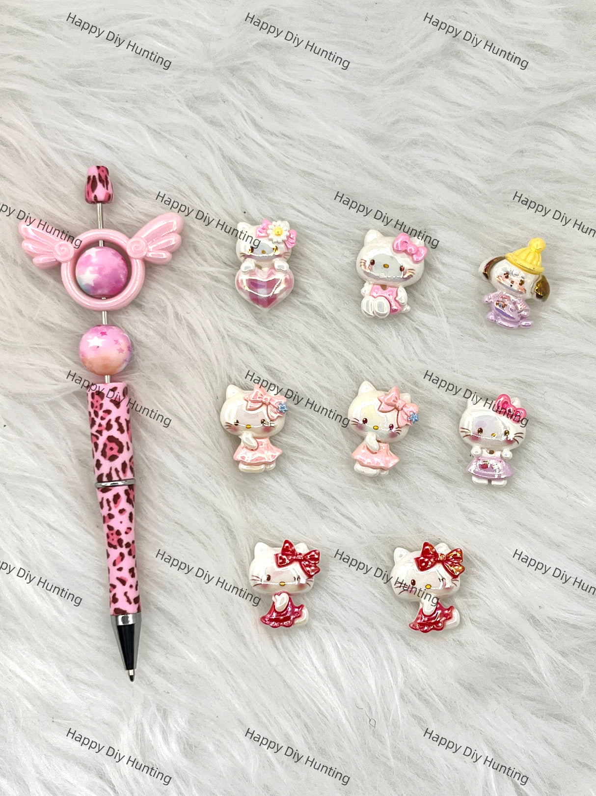 HK in Cute Dress Acrylic Beads DIY Charms