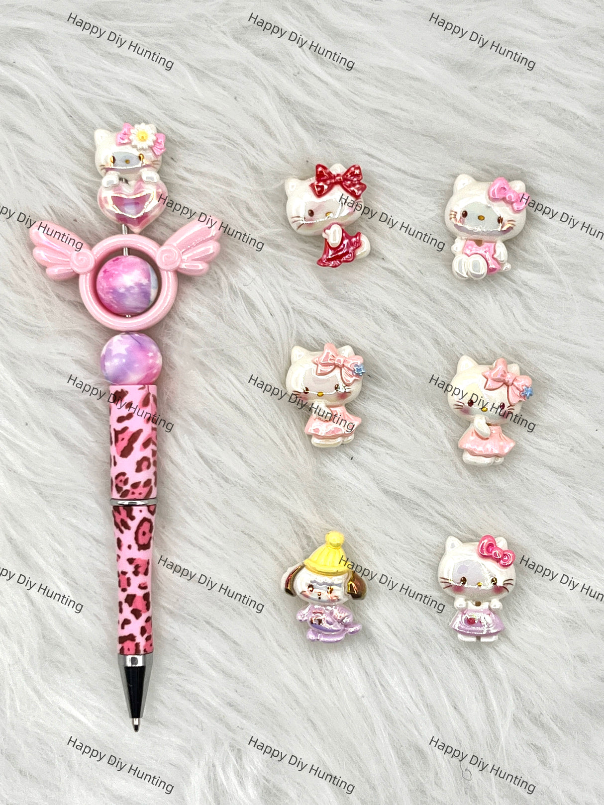 HK in Cute Dress Acrylic Beads DIY Charms