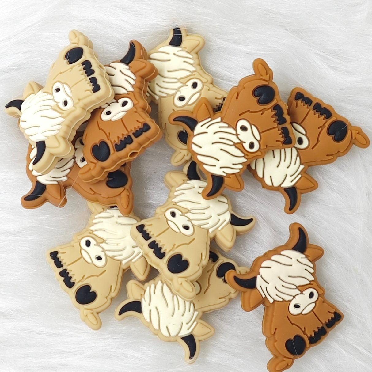 Highland cow Silicone Focal Beads Wholesale
