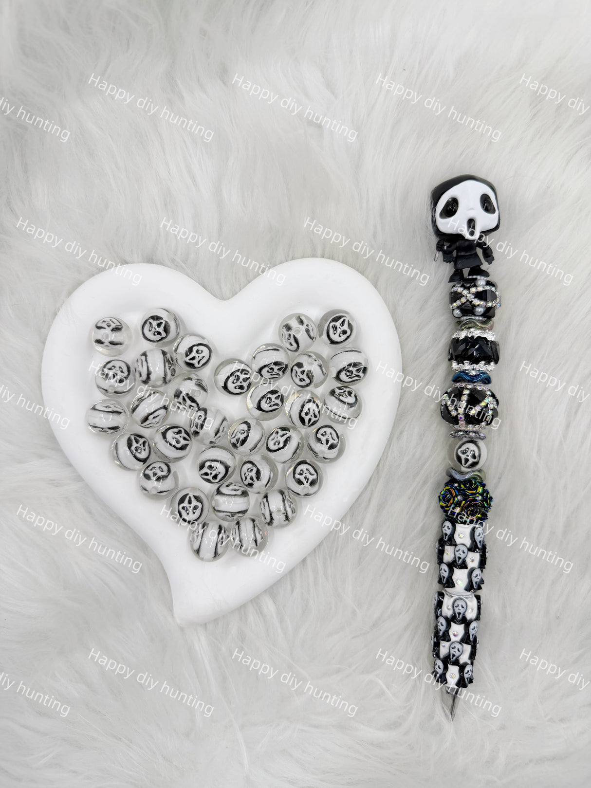 Ghostface Acrylic Beads