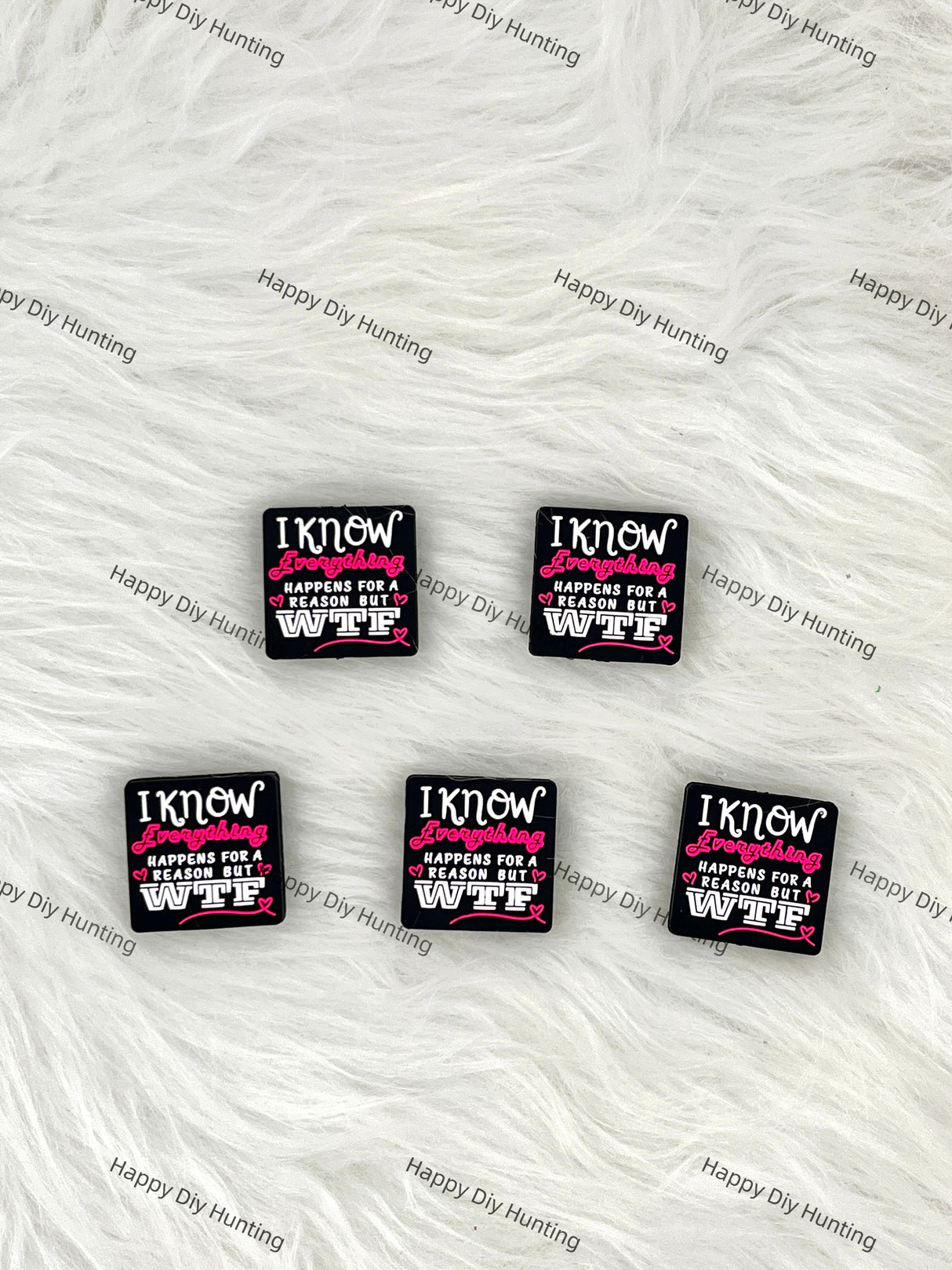 I Know Everything Happens For A Reason But WTF Silicone Focal Bead