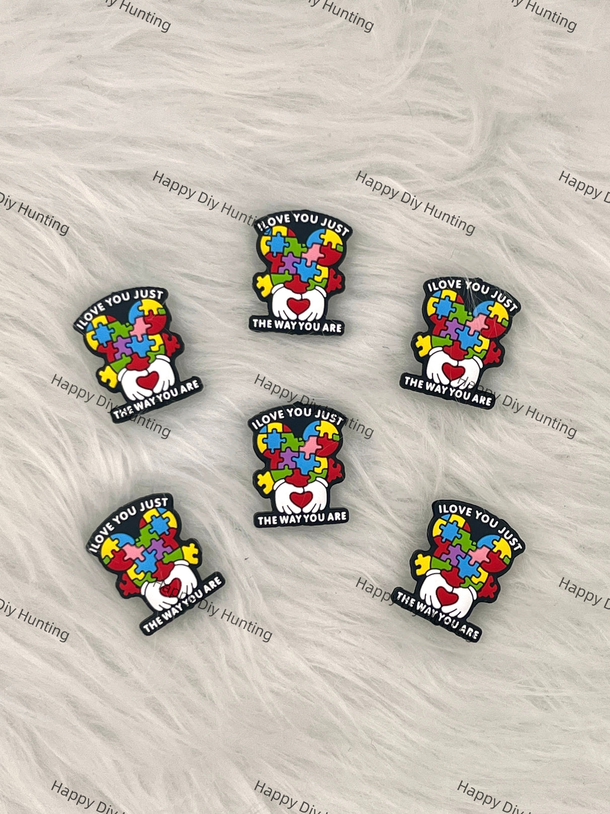 I Love You Just The Way You Are Silicone Focal Bead