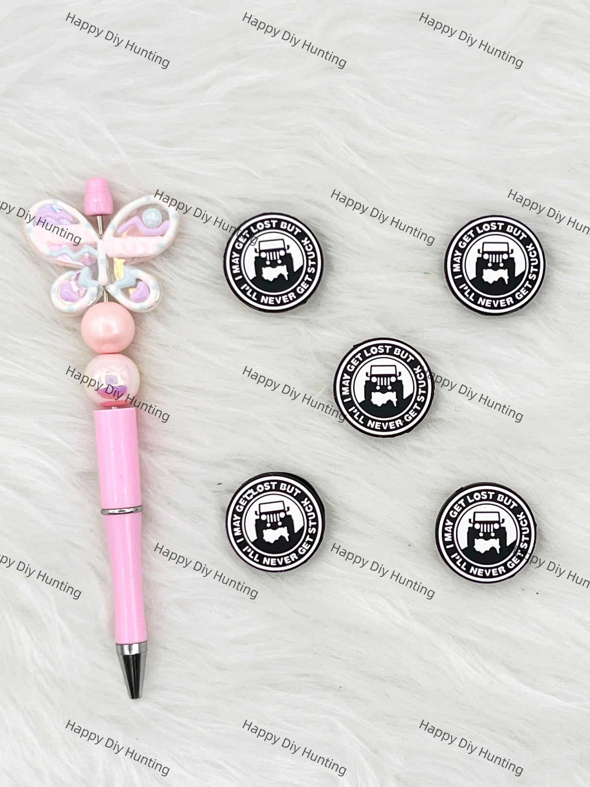 I May Get Lost But I'll Never Get Stuck Silicone Focal Beads Wholesale, silicone focal beads for pens