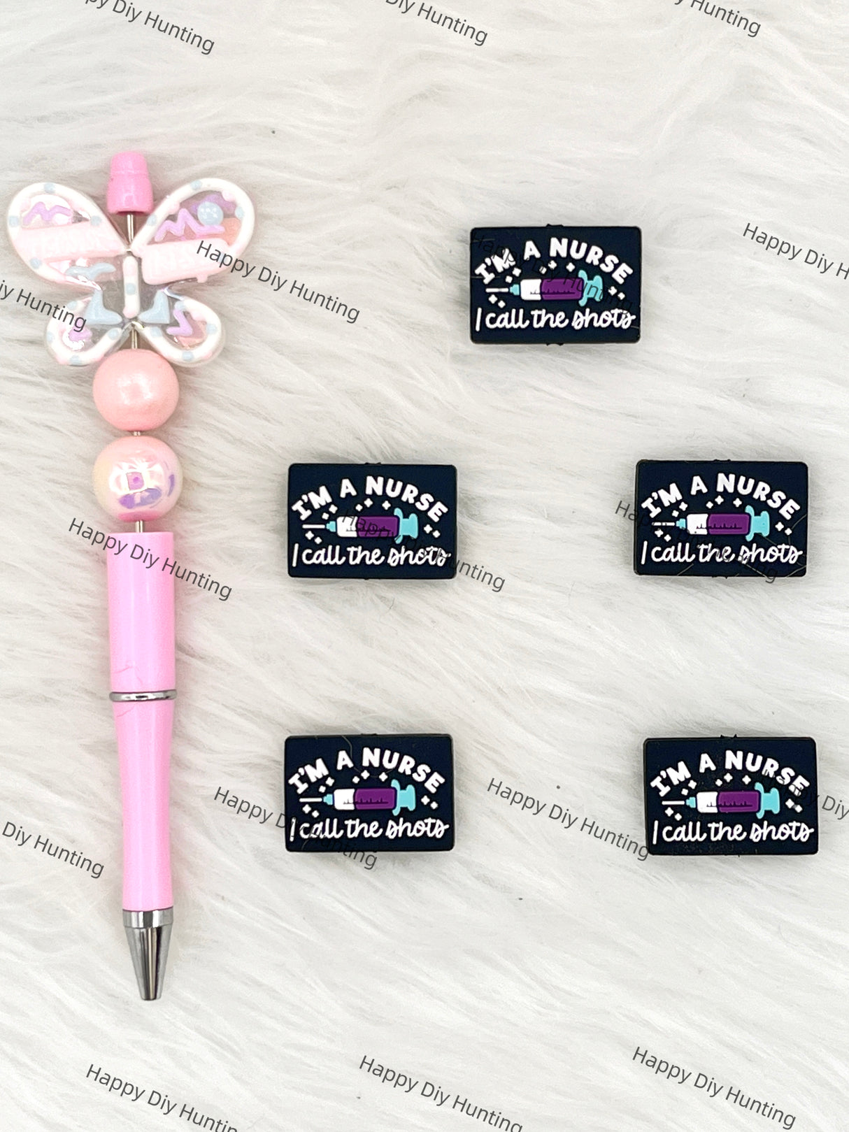 I'm A Nurse I Call The Shots Silicone Focal Beads Wholesale, silicone focal beads for pens