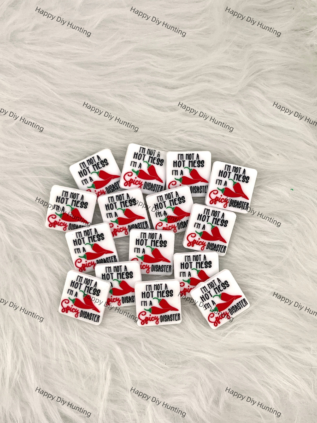 I'm Not A Hot Mess I'm A Disaster Silicone Focal Bead