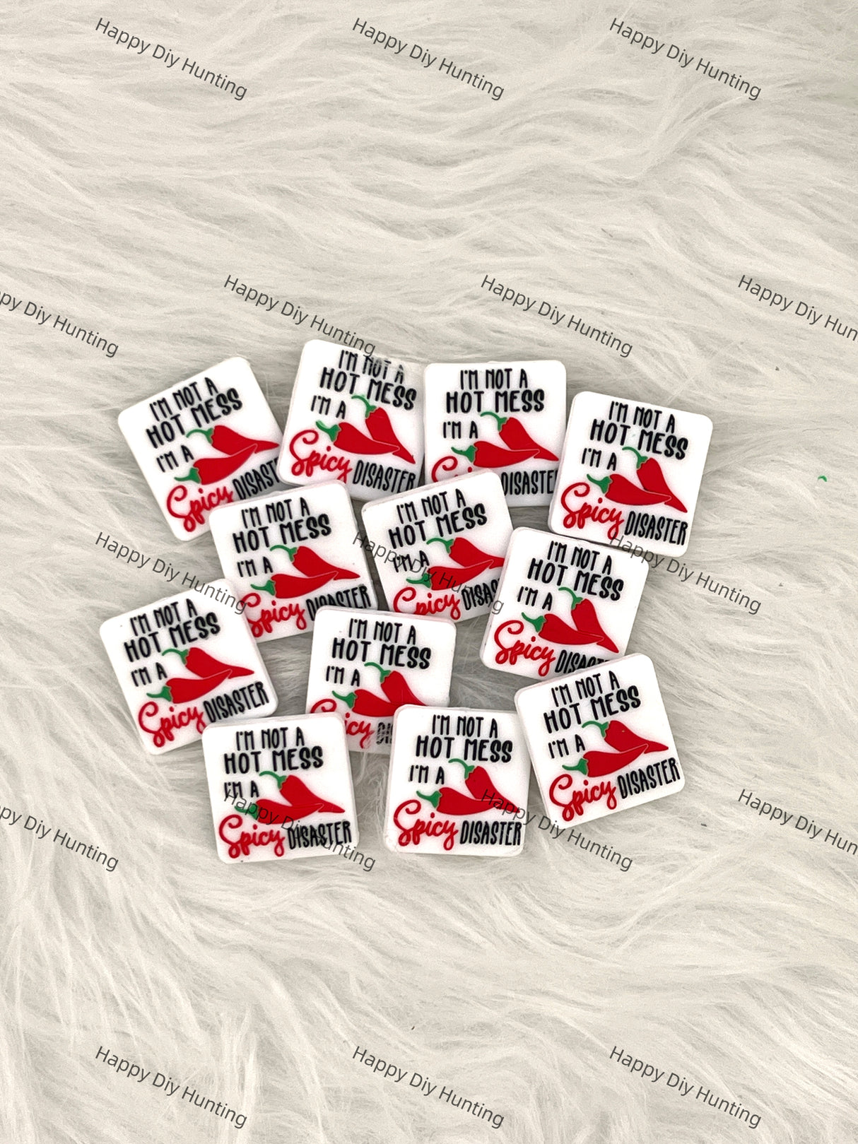 I'm Not A Hot Mess I'm A Disaster Silicone Focal Bead