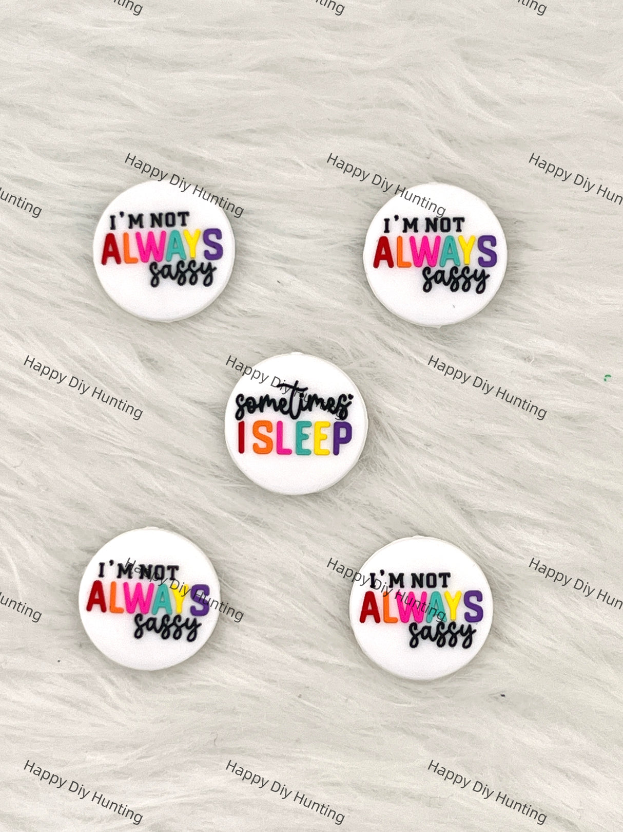 I’m Not Always Sassy. Sometimes I Sleep Silicone Focal Beads Wholesale, silicone focal beads for pens